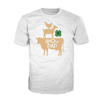 Stacked Animal Show Dad 4-H Graphic Tee - White