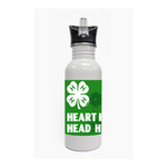 Beef Cattle 4-H Steel Water Bottle - Left Side