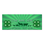 4-H Vinyl Banner - Green Burst design (Pole Pocket)