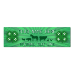 4-H Vinyl Banner - Green Burst design (28" x 96")