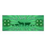 4-H Vinyl Banner - Green Burst design (36" x 96")