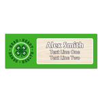 4-H Name Tag - 4-H Logo (Light Maple Wood)