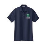 4-H Logo Embroidered Women's Polo - Navy