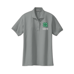 4-H Logo Embroidered Women's Polo - Cool Grey