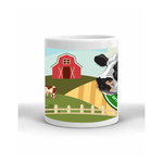 Dairy Cow 4-H Mug Farm Landscape  - Middle View