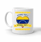 Venezuela Flag Heart Coffee Mug (FRONT)