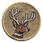 Deer Scout Patrol Patch - embroidered 2 inch round
