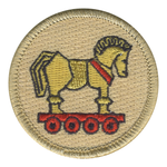 The Trojan Horse Patrol Patch - embroidered 2 in round