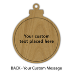 Ornament BACK [Your Custom Message]