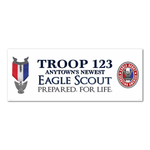 Eagle Scout Vinyl Banner with Eagle Scout Medal & Eagle Scout Badge - 96x36
