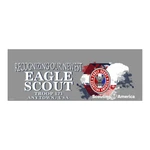 Eagle Scout Banner with Scouting America Trademark (28" Tall x 96" wide Banner with pole pocket)