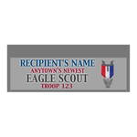 Eagle Scout Banner with Scouting America Trademark (28" Tall x 96" wide Banner with pole pocket)