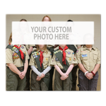 Personalized Canvas Print - Custom Scout Group Photo |  No Text Customization
