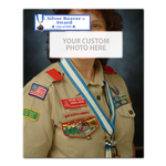 Personalized Canvas Print -Silver Beaver Award Custom Photo |  Top Left Corner