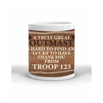 Scoutmaster Scouting Coffee Mug - A Truly Great Scoutmaster Wood SP8861g - Middle View