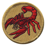 Premium Scorpion Scout Patrol Patch - embroidered 2 inch round