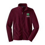 Port Authority Value Fleece Jacket with Embroidered 4-H Logo - Red