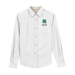 Port Authority® Ladies Long Sleeve Easy Care Shirt with Embroidered 4-H Logo - White