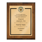 Scoutmaster Plaque with Scoutmaster Emblem - Walnut