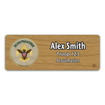 Scoutmaster Emblem Name Tag (Cherry)