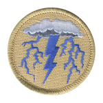 Blue Lightning Patrol Patch - embroidered 2 in round