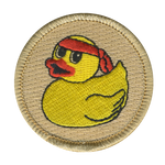 Workout Duck Patrol Patch - embroidered 2 in round