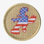 Lobstermen American Flag Patrol Patch - embroidered 2 in round