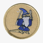Lizard Mage Patrol Patch - embroidered 2 in round