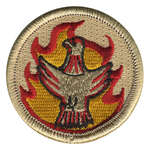Flaming Bird Scout Patrol Patch - embroidered 2 inch round by ClassB