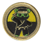 Radioactive Gummy Ninja Scout Patrol Patch - embroidered 2 inch round by ClassB
