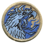 Navy Phoenix Scout Patrol Patch - embroidered 2 inch round by ClassB