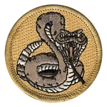 Premium Rattlesnake Scout Patrol Patch - embroidered 2 inch round by ClassB