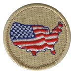 USA Scout Patrol Patch - embroidered 2 inch round by ClassB