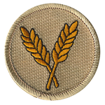 Golden Wheat Scout Patrol Patch - embroidered 2 inch round by ClassB