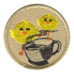 Chicks and Coffee Scout Patrol Patch - embroidered 2 inch round by ClassB