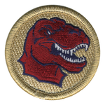 Red Raptor Scout Patrol Patch - embroidered 2 inch round by ClassB