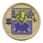 Napping Turtle Scout Patrol Patch - embroidered 2 inch round by ClassB
