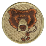 Wood Badge Bear with Beads Scout Patrol Patch - embroidered 2 inch round by ClassB