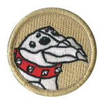 White Barking Spider Scout Patrol Patch - embroidered 2 inch round by ClassB