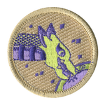 Luminous Dragon Scout Patrol Patch - embroidered 2 inch round by ClassB