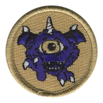 Purple People Snacker Scout Patrol Patch - embroidered 2 inch round by ClassB