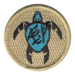Fearless Firsts Sea Turtles Scout Patrol Patch - embroidered 2 inch round by ClassB