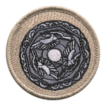 Three Bird Shield Scout Patrol Patch - embroidered 2 inch round by ClassB