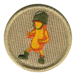 Cheese Puff Army Scout Patrol Patch - embroidered 2 inch round by ClassB