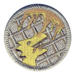 Ultimate Waffle Dragon Scout Patrol Patch - embroidered 2 inch round by ClassB