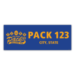 Cub Scout Pack Badges of Rank Vinyl Banner (36" Tall x 96" wide Banner)