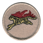 Thrashing Tiger Scout Patrol Patch - embroidered 2 inch round by ClassB