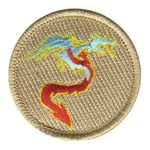 Blazing Ice Dragon Scout Patrol Patch - embroidered 2 inch round by ClassB