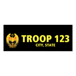 Scouts BSA Troop Vinyl Banner - Rising Phoenix (28" Tall x 96" wide Banner with pole pocket)