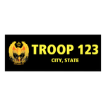 Scouts BSA Troop Vinyl Banner - Rising Phoenix (36" Tall x 96" wide Banner)